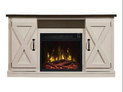 Killian Electric Fireplace Media Console in Two-Tone - 18MM6127-TPG035