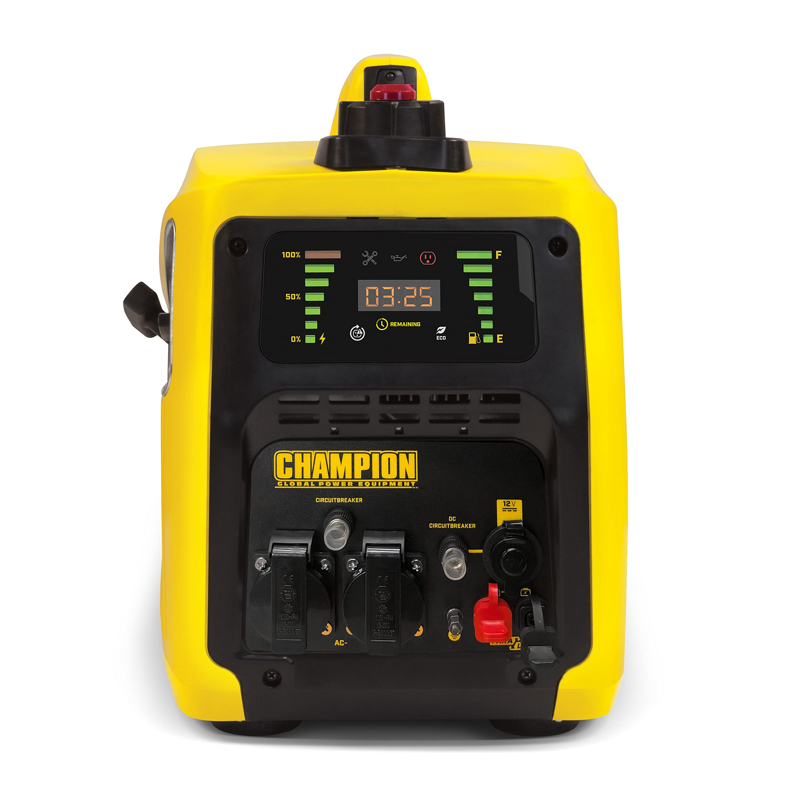 Champion Power Equipment 8200i-EU Petrol Power Converter (2000 Watt, Portable Inverter, Generator with LED Display, 80 cm³ Motor, Running Time up to 11 Hours, Extremely Quiet)